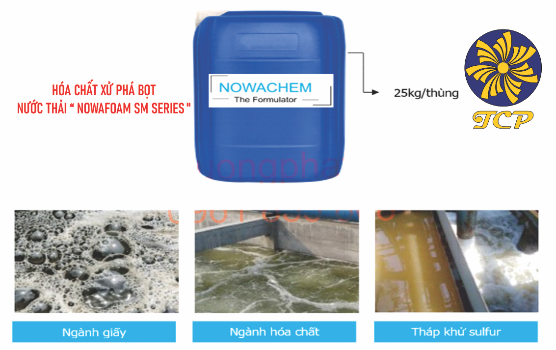 Hóa chất phá bọt nước thải NOWAFOAM  SM Series