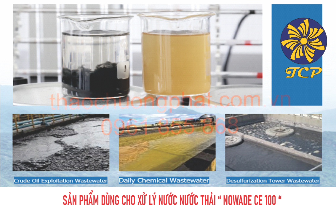 Hóa chất xử lý màu tách dàu nước thải ngành khai thác dầu khí