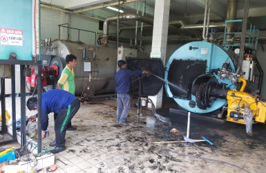 Dịch vụ vệ sinh, tẩy cáu cặn lò hơi, nồi hơi
